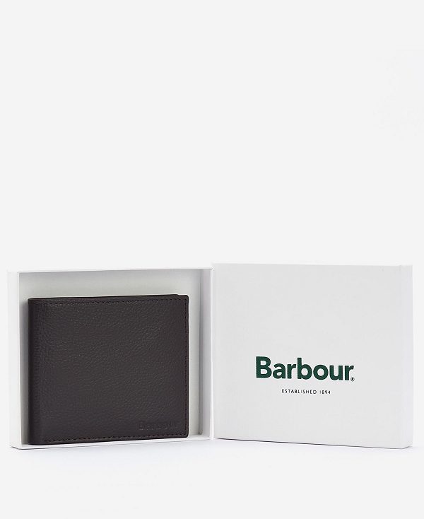 Barbour Amble Leather Billfold Wallet Mørkebrune | BABO89171