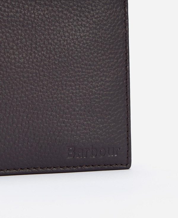 Barbour Amble Leather Billfold Wallet Mørkebrune | BABO89171