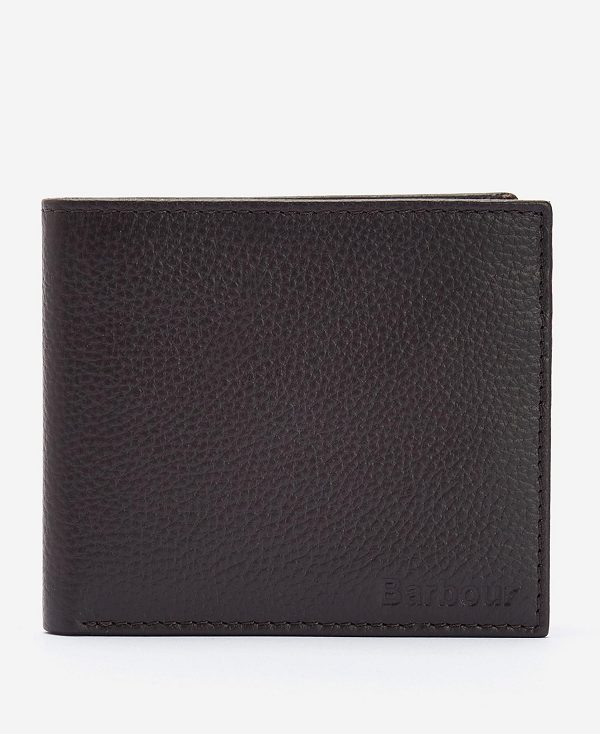 Barbour Amble Leather Billfold Wallet Mørkebrune | BABO89171