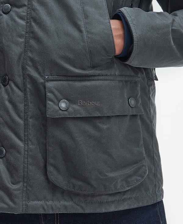 Barbour Ambleside Waxed Jacket Grå Blå Grå | BABO87245