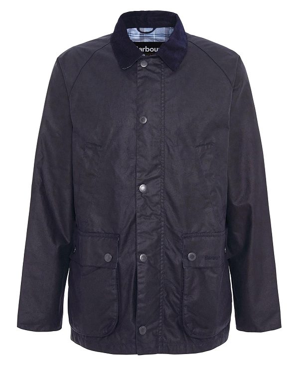 Barbour Ambleton Waxed Jacket Mørkeblå | BABO87208