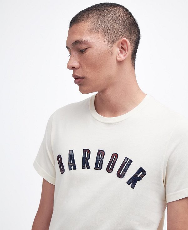 Barbour Ancroft T-shirt Hvide | BABO88295