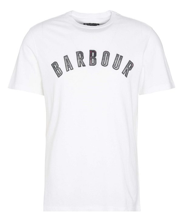 Barbour Ancroft T-shirt Hvide | BABO88419