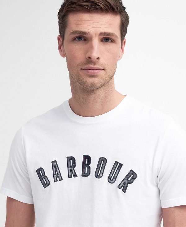 Barbour Ancroft T-shirt Hvide | BABO88419