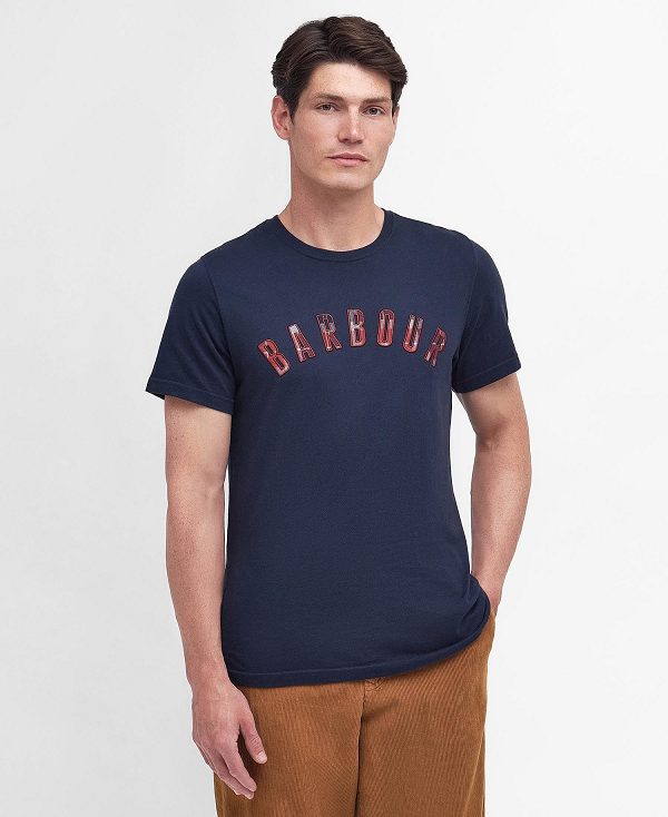 Barbour Ancroft T-shirt Mørkeblå | BABO88294