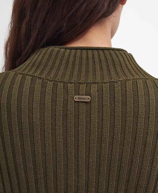 Barbour Andi High-neck Jumper Olivengrøn | BABO89741