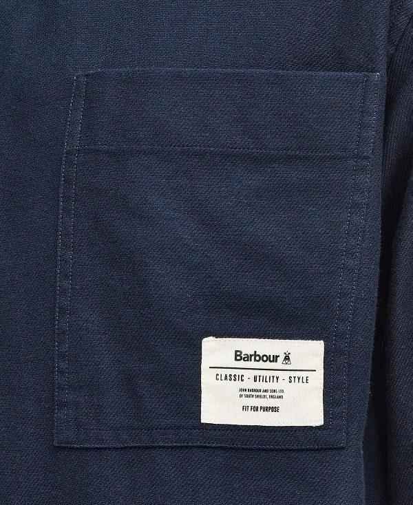 Barbour Angelo Relaxed Long-sleeved Shirt Mørkeblå | BABO87929