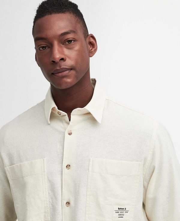 Barbour Angelo Relaxed Long-sleeved Shirt Hvide | BABO87937