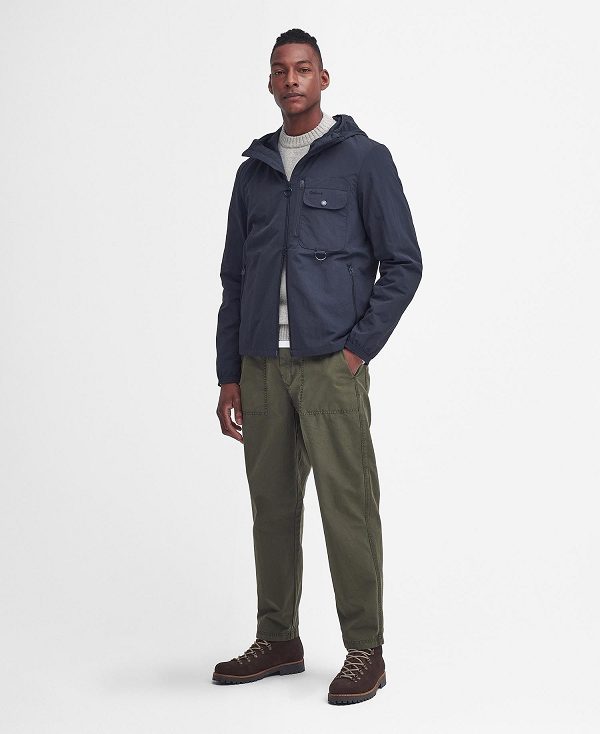 Barbour Angler Showerproof Jacket Mørkeblå | BABO87445