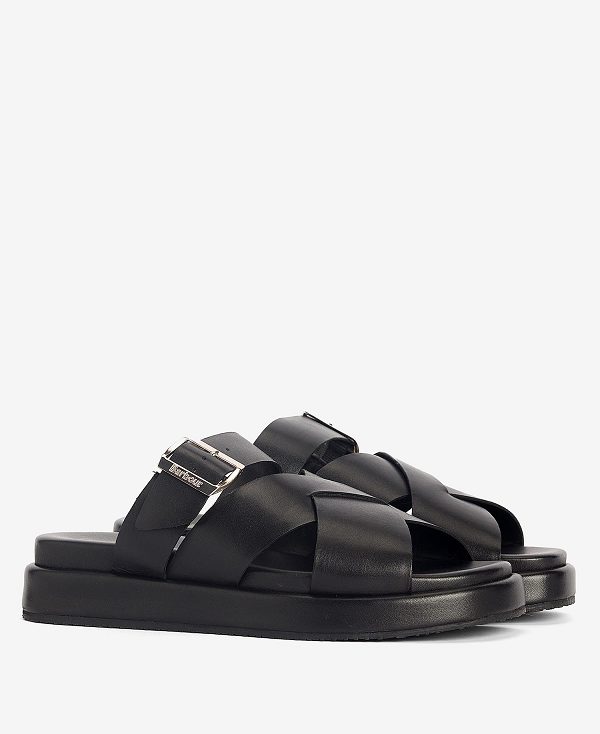 Barbour Annalise Sandals Sort | BABO89893