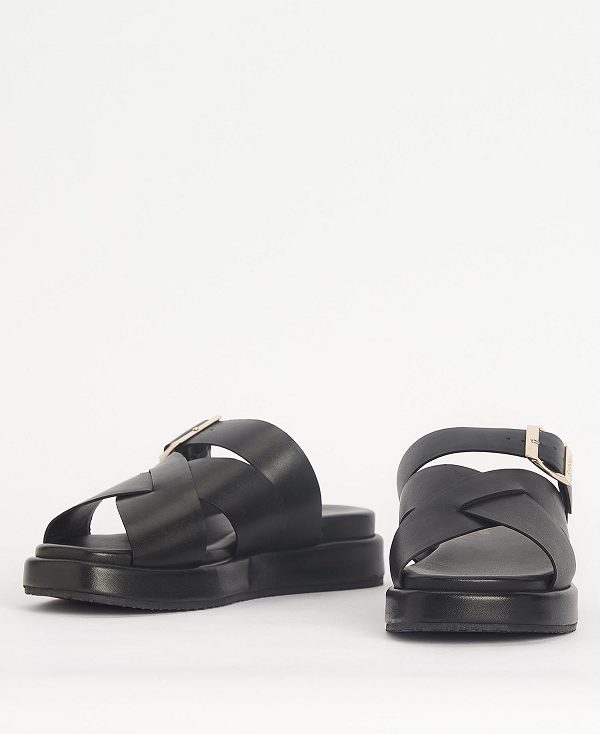 Barbour Annalise Sandals Sort | BABO89893