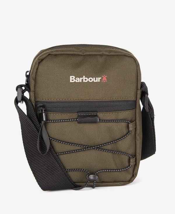 Barbour Arwin Canvas Crossbody Bag Olivengrøn Sort | BABO88932