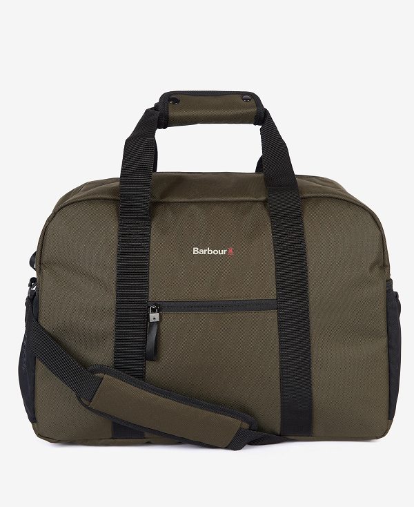 Barbour Arwin Canvas Holdall Olivengrøn Sort | BABO88928