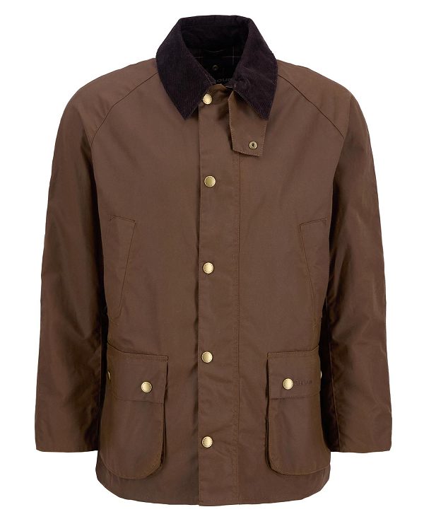 Barbour Ashby Waxed Jacket Brune | BABO87164