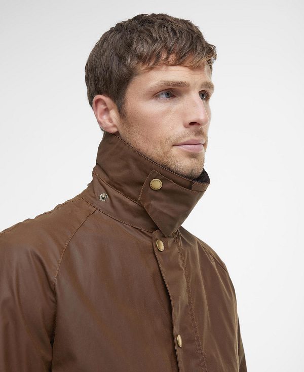 Barbour Ashby Waxed Jacket Brune | BABO87164