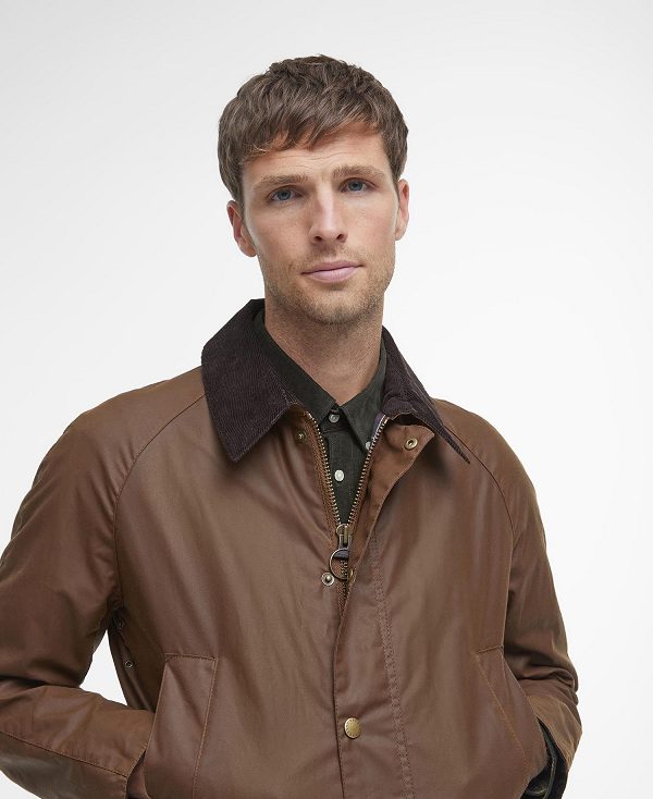 Barbour Ashby Waxed Jacket Brune | BABO87164