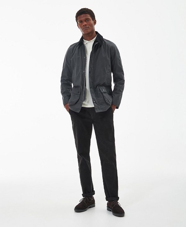 Barbour Ashby Waxed Jacket Grå | BABO87287