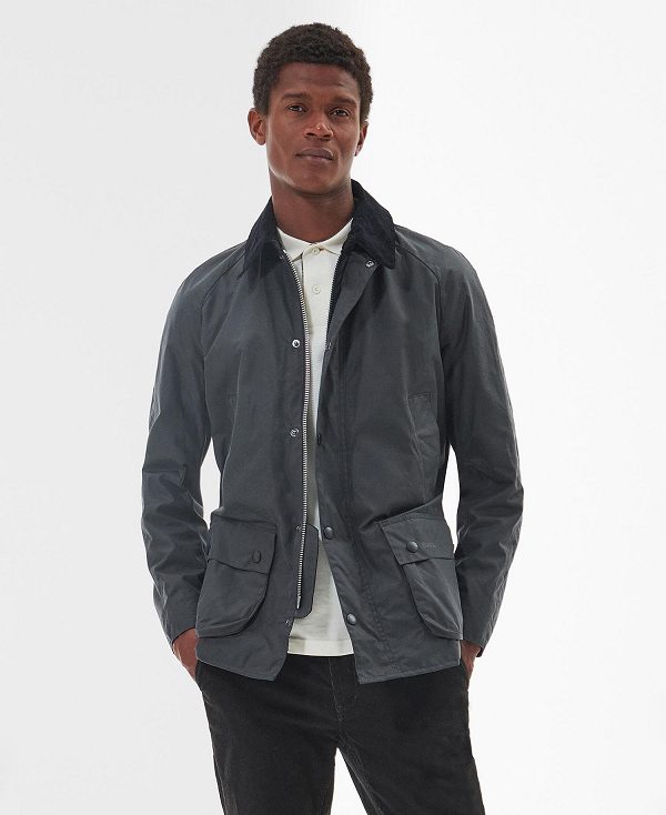 Barbour Ashby Waxed Jacket Grå | BABO87287