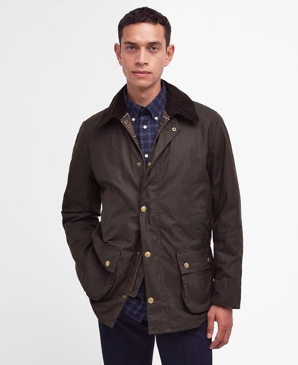 Barbour Ashby Waxed Jacket Olivengrøn | BABO87217