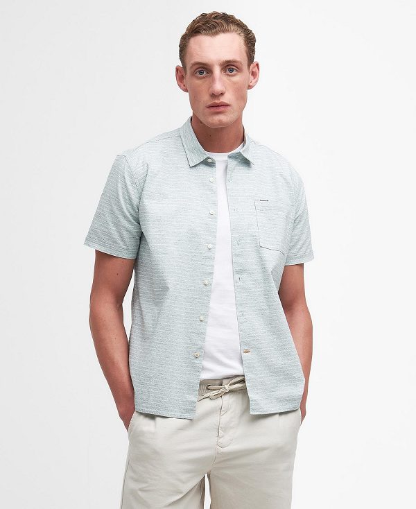 Barbour Ashgill Regular Short-sleeved Shirt Grøn | BABO87790