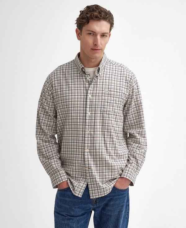 Barbour Ashton Regular Long-sleeved Shirt Grå | BABO87893