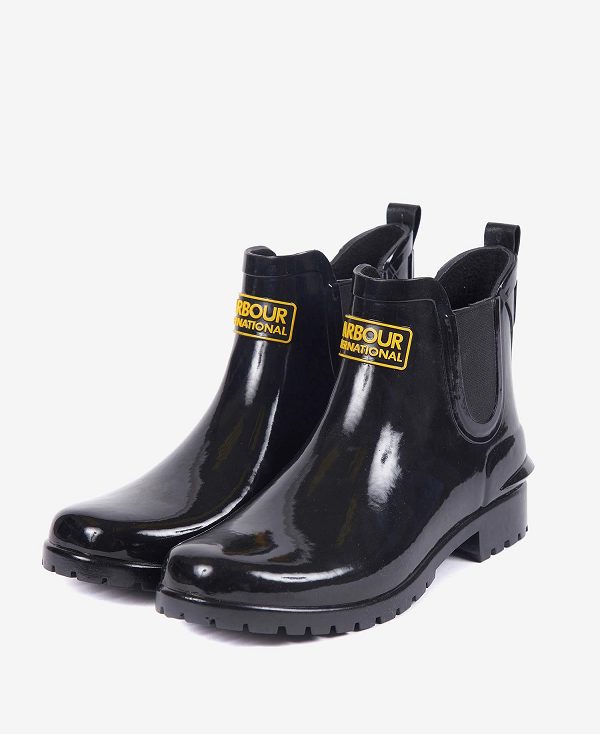 Barbour Assen Chelsea Wellingtons Sort | BABO89928