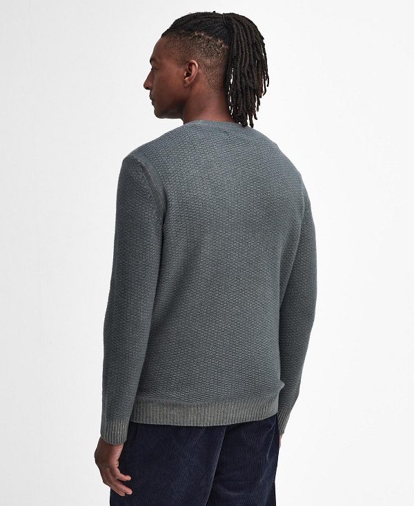 Barbour Aston Crew Neck Jumper Grøn | BABO88651