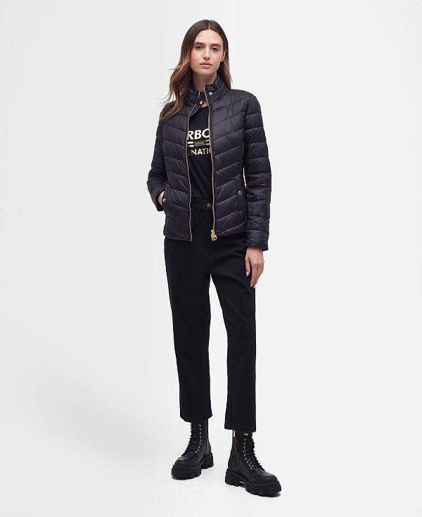 Barbour Aubern Quilted Jacket Mørkeblå | BABO89253