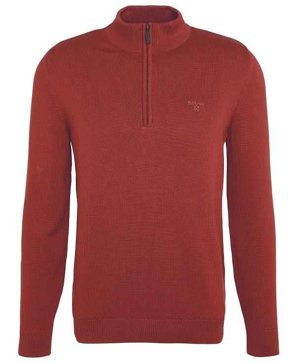 Barbour Avoch Half-zip Jumper Rød | BABO88602