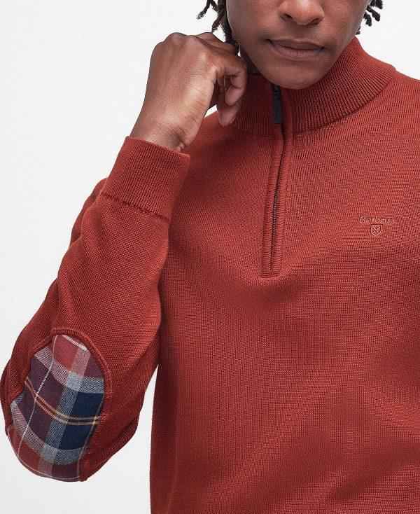 Barbour Avoch Half-zip Jumper Rød | BABO88602