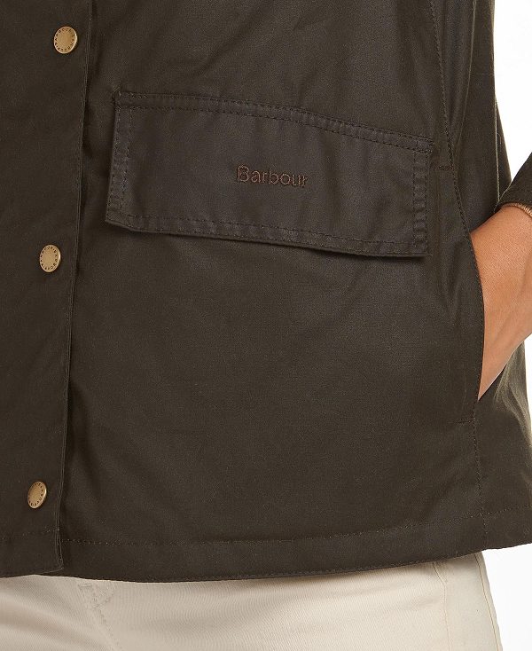 Barbour Avon Wax Jacket Olivengrøn | BABO89238