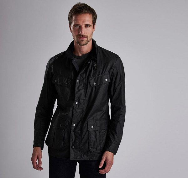 Barbour B.Intl Lightweight Duke Waxed Cotton Jacket Sort | BABO87157