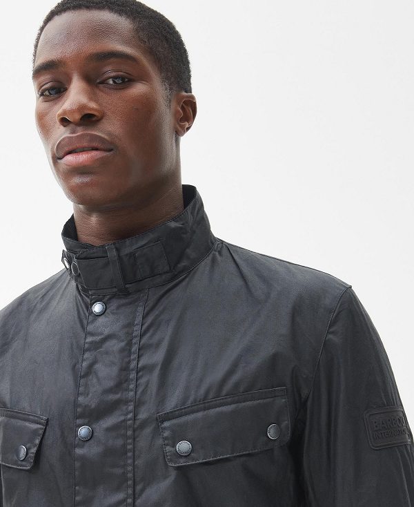 Barbour B.Intl Lightweight Duke Waxed Cotton Jacket Sort | BABO87157