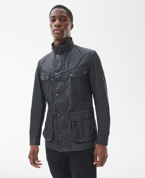 Barbour B.Intl Lightweight Duke Waxed Cotton Jacket Sort | BABO87157