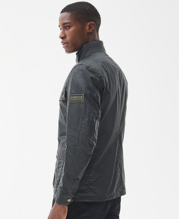 Barbour B.Intl Lightweight Duke Waxed Cotton Jacket Sort | BABO87158