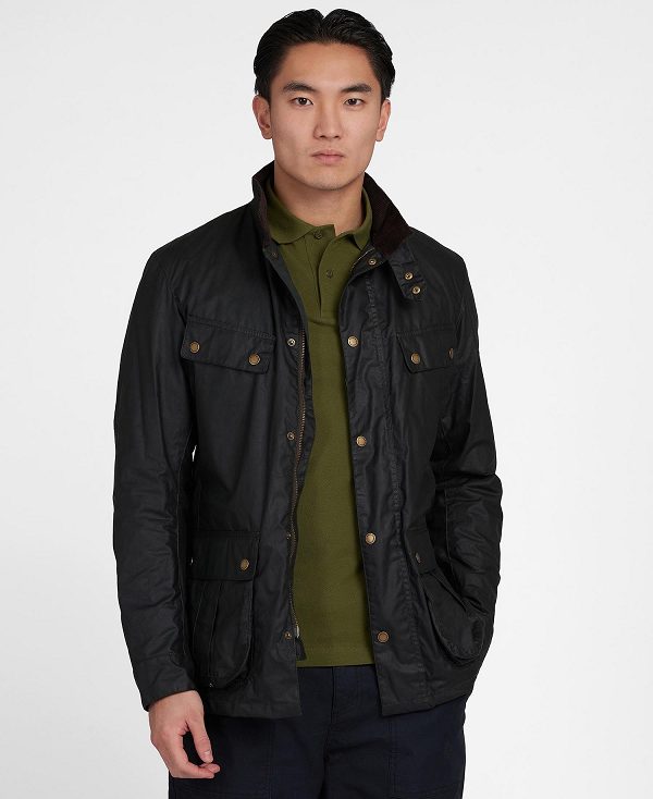 Barbour B.Intl Lightweight Duke Waxed Cotton Jacket Sort | BABO87158