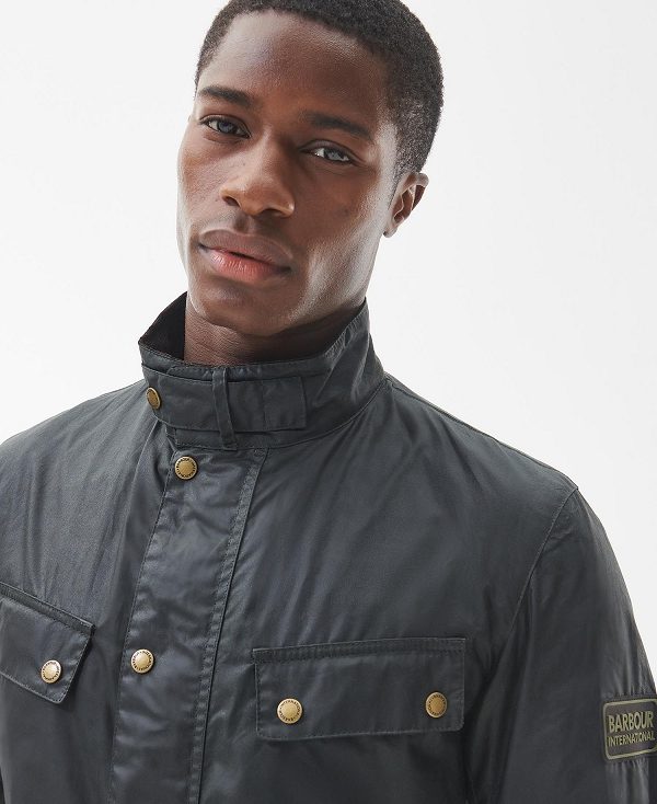 Barbour B.Intl Lightweight Duke Waxed Cotton Jacket Sort | BABO87158