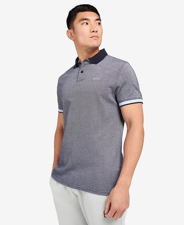 Barbour B.Intl Whateley Polo Shirt Blå Hvide | BABO88015