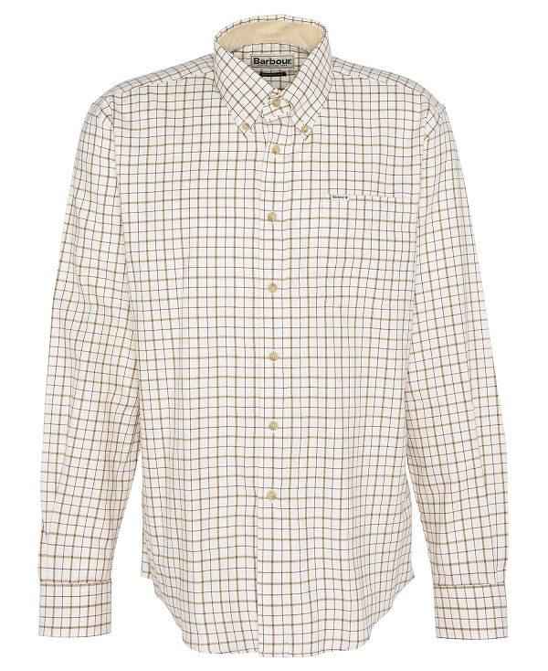 Barbour Bank Regular Long-sleeved Shirt Bordeaux | BABO87936