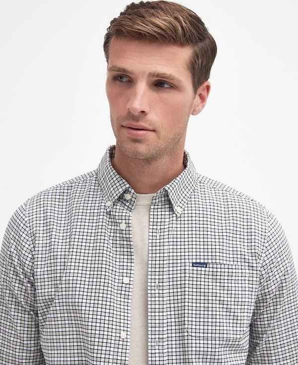 Barbour Banner Tailored Long-sleeved Shirt Olivengrøn | BABO87695