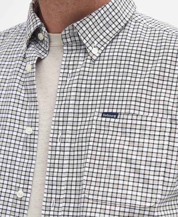 Barbour Banner Tailored Long-sleeved Shirt Olivengrøn | BABO87695