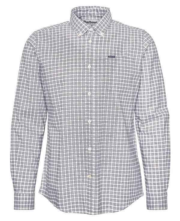 Barbour Banner Tailored Long-sleeved Shirt Grå | BABO87696