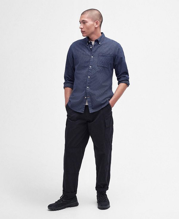 Barbour Bannock Tailored Shirt Mørkeblå | BABO87665