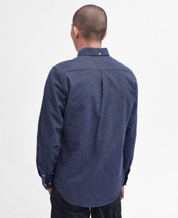 Barbour Bannock Tailored Shirt Mørkeblå | BABO87665