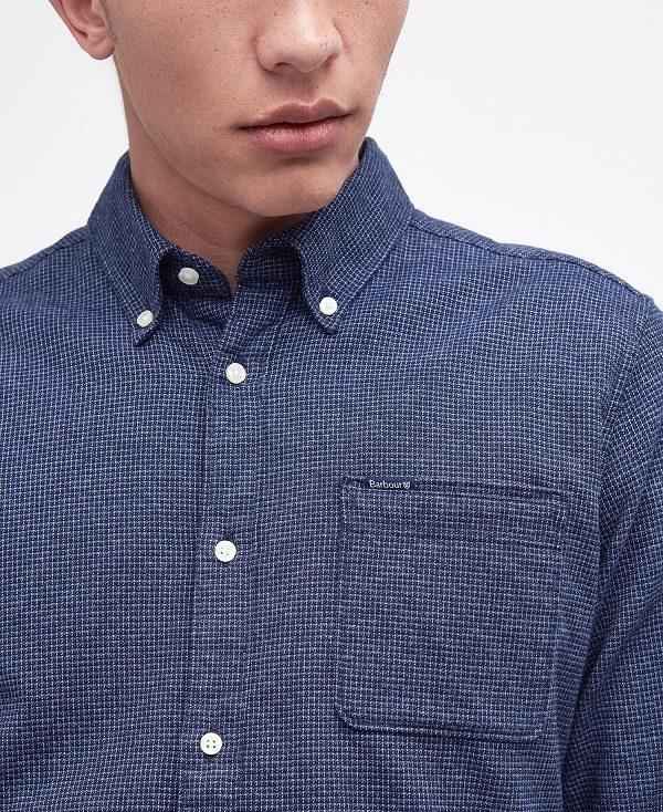 Barbour Bannock Tailored Shirt Mørkeblå | BABO87665