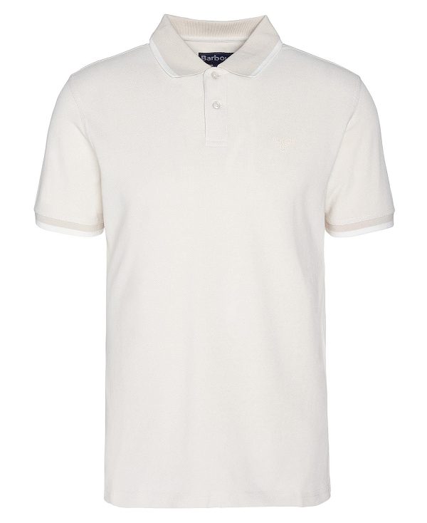 Barbour Barnard Short-sleeved Polo Shirt Beige | BABO88192