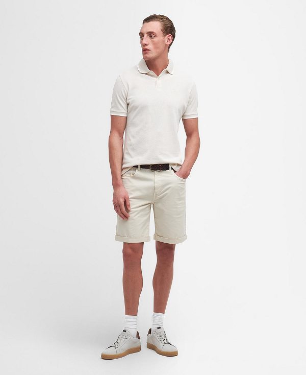 Barbour Barnard Short-sleeved Polo Shirt Beige | BABO88192