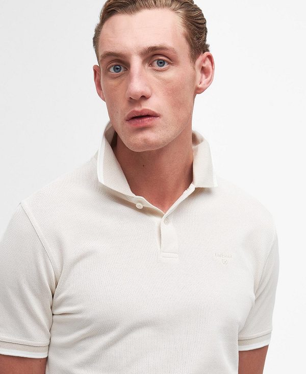 Barbour Barnard Short-sleeved Polo Shirt Beige | BABO88192