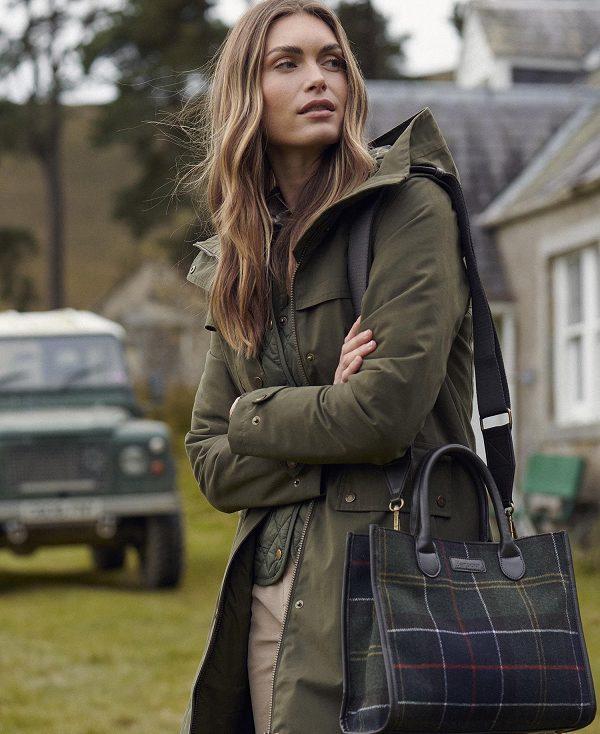 Barbour Barrhill Tartan Tote Bag Tartan | BABO89984