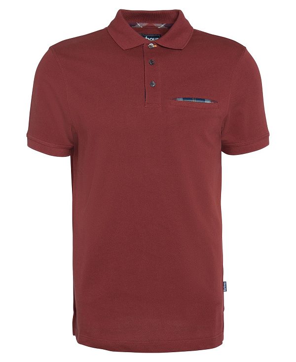 Barbour Barwick Polo Shirt Rød | BABO88060